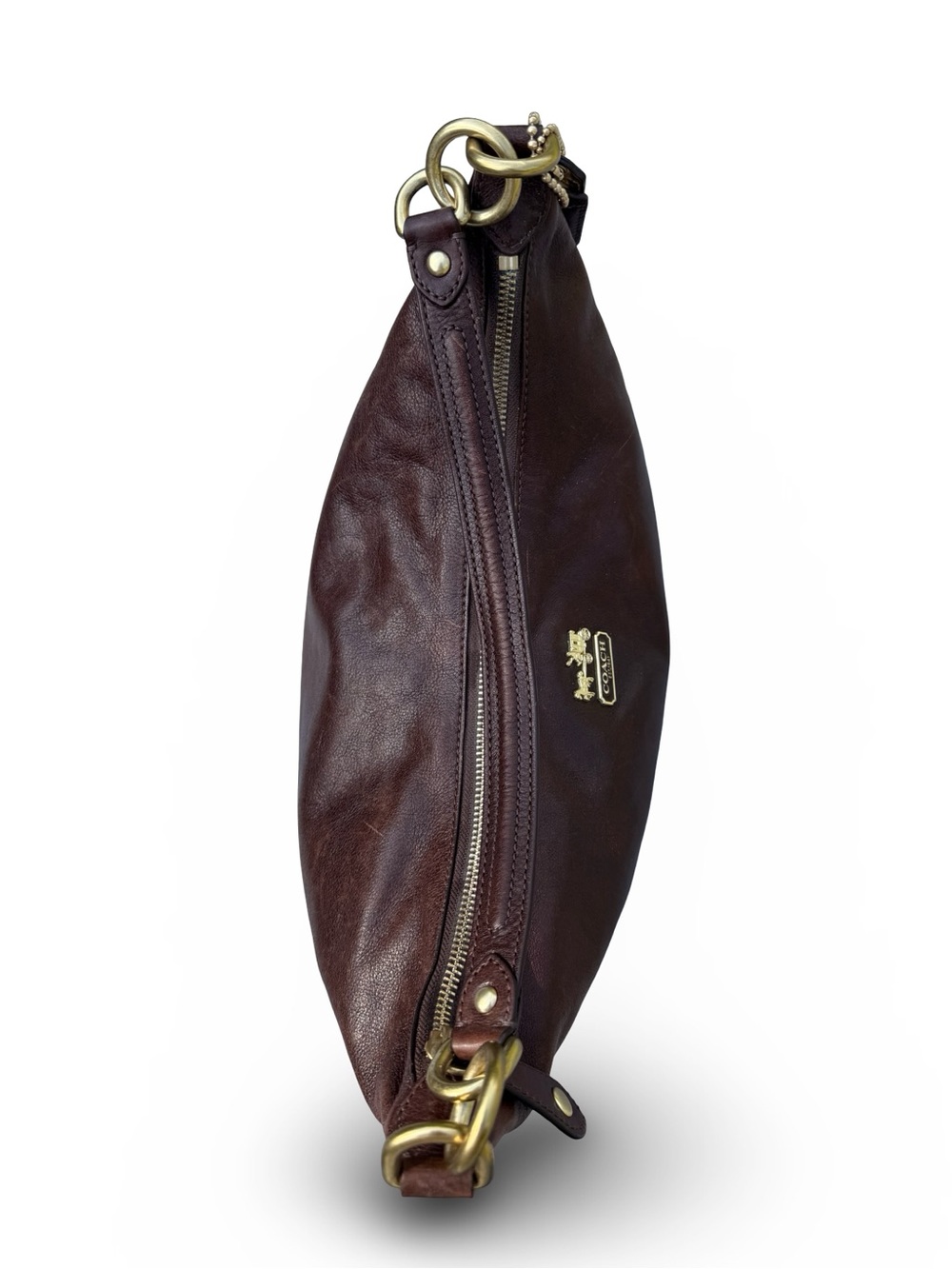 Coach #14304 Dark Brown Madison Hailey Hobo - Picture 6 of 14